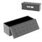 Linen Fabric Storage Ottoman Bench with Folding Design and 38-Gallon Capacity for Seat or Footrest